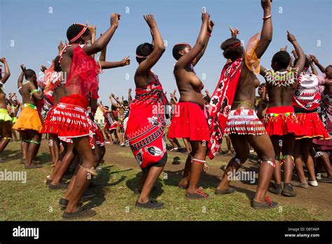 African Zulu Girls Topless Dancing